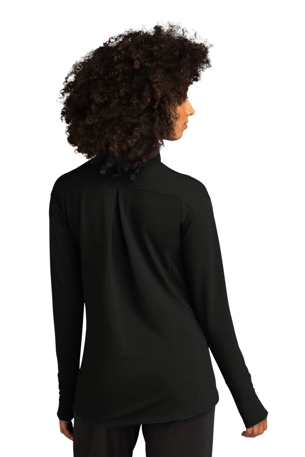 Sport-Tek Womens Flex Fleece Moisture Wicking Full Zip Sweatshirt w/ Pockets - Black Clothing Sport-Tek