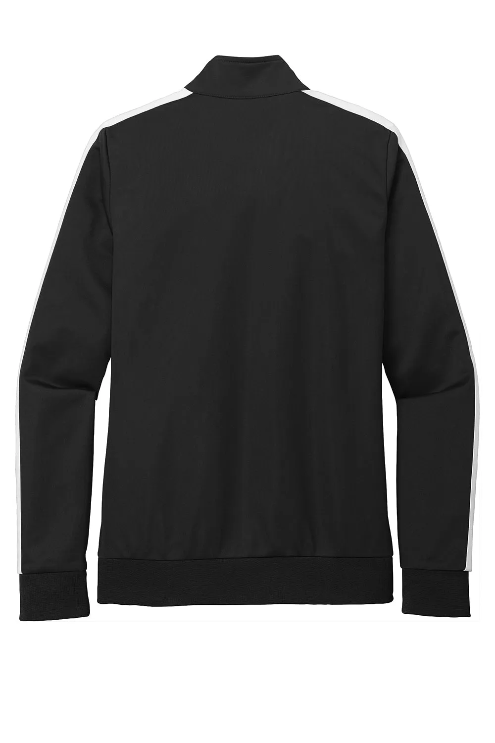 Sport-Tek Womens Full Zip Track Jacket - Black/White Clothing Sport-Tek