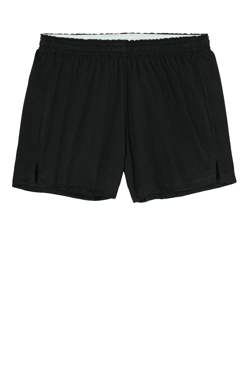 Sport-Tek Womens Jersey Knit Squad Shorts - Black Clothing Sport-Tek
