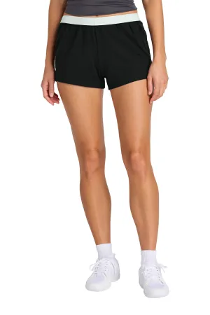 Sport-Tek Womens Jersey Knit Squad Shorts - Black Clothing Sport-Tek