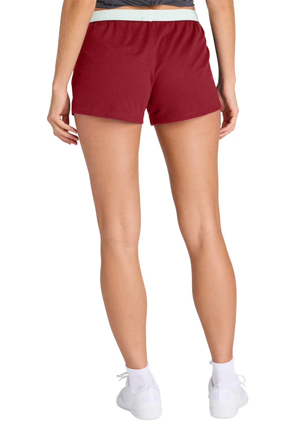 Sport-Tek Womens Jersey Knit Squad Shorts - Deep Red Clothing Sport-Tek