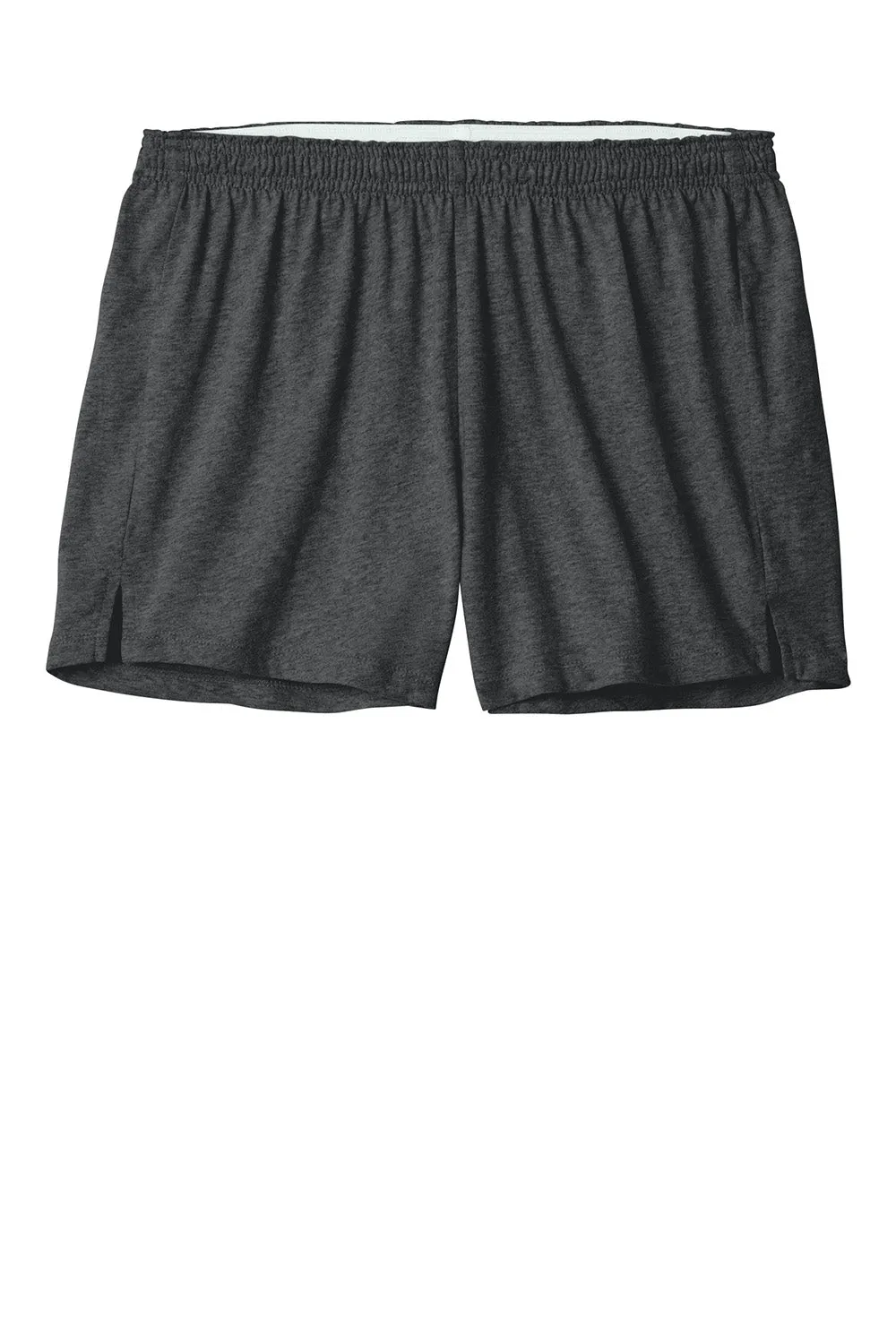 Sport-Tek Womens Jersey Knit Squad Shorts - Heather Dark Grey Clothing Sport-Tek