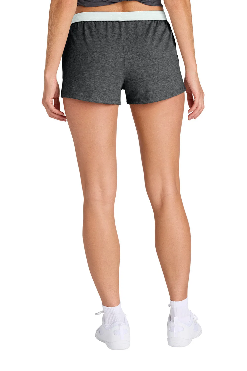 Sport-Tek Womens Jersey Knit Squad Shorts - Heather Dark Grey Clothing Sport-Tek