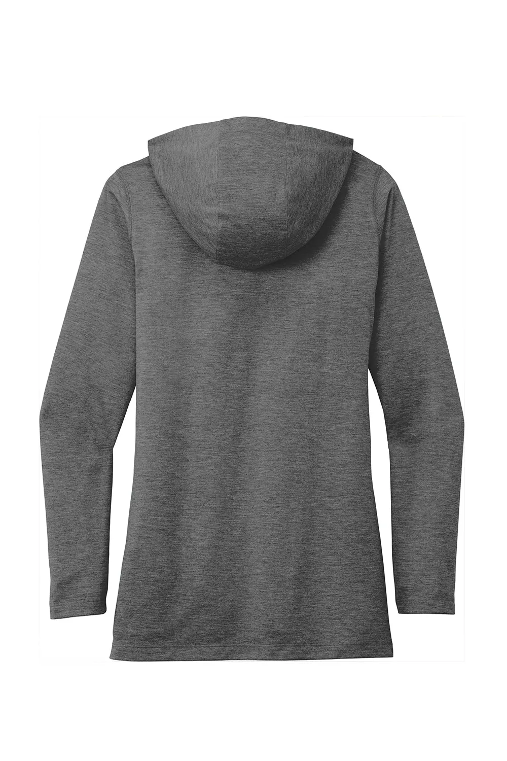 Sport-Tek Womens Moisture Wicking Cowl Neck Long Sleeve T-Shirt - Heather Dark Grey Clothing Sport-Tek