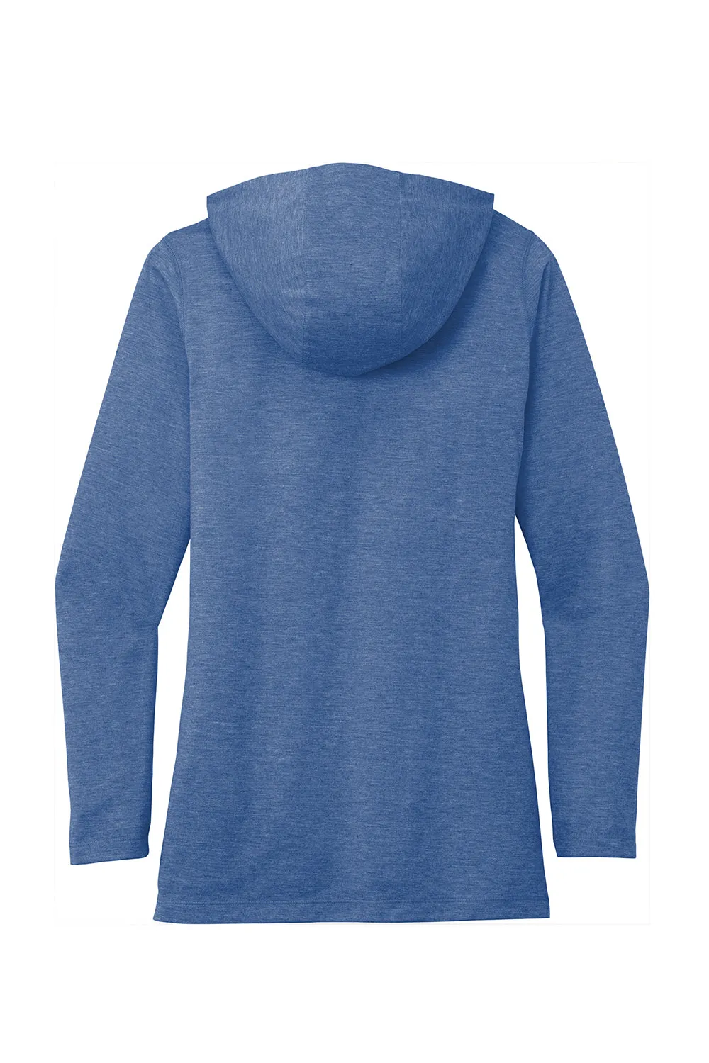 Sport-Tek Womens Moisture Wicking Cowl Neck Long Sleeve T-Shirt - Heather True Royal Blue Clothing Sport-Tek