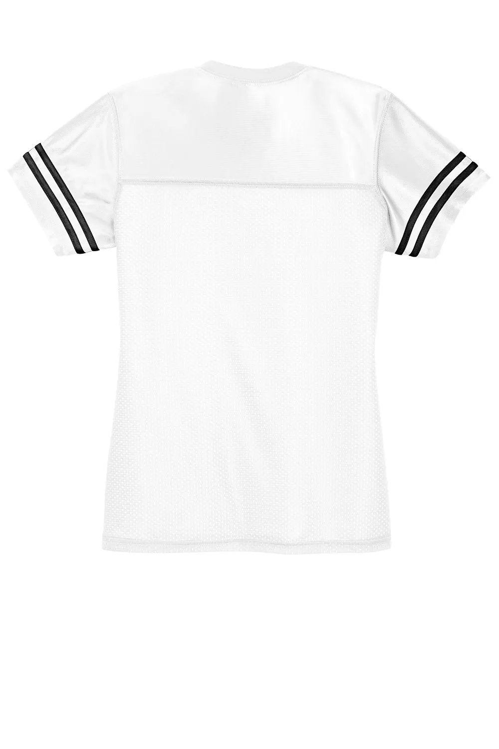 Sport-Tek Womens Short Sleeve V-Neck T-Shirt - White/Black Clothing Sport-Tek