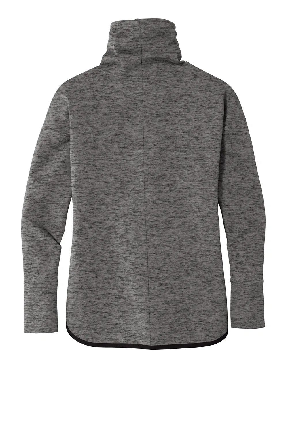 Sport-Tek Womens Triumph Fleece Cowl Neck Sweatshirt w/ Pocket - Heather Dark Grey Clothing Sport-Tek
