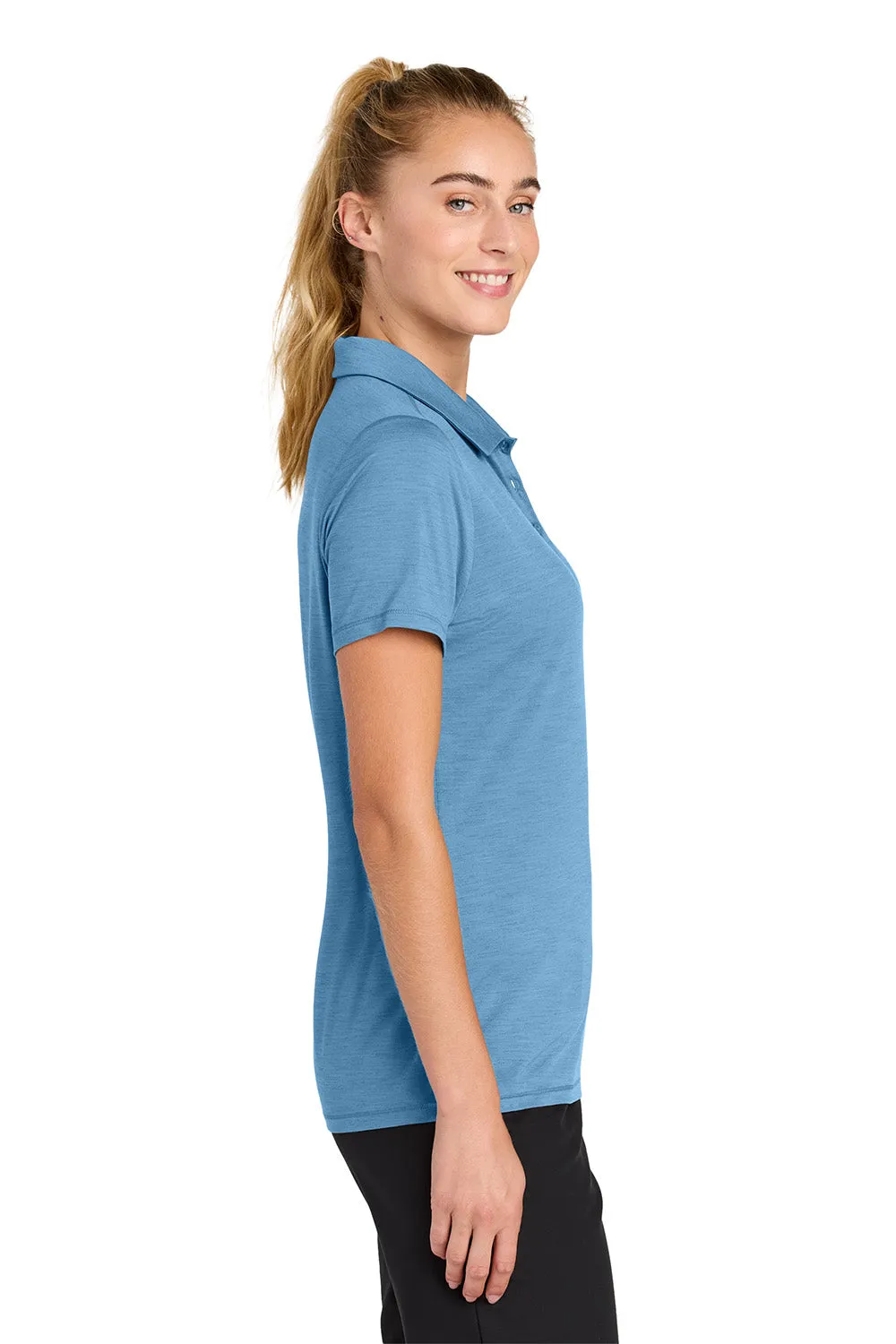 Sport-Tek Womens Versa Moisture Wicking Short Sleeve Polo Shirt - Carolina Blue Clothing Sport-Tek