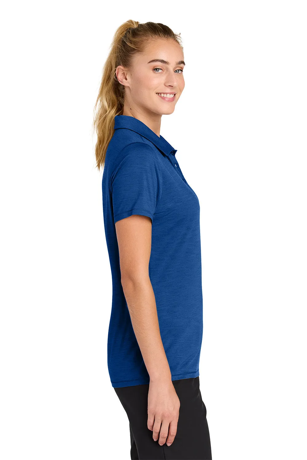 Sport-Tek Womens Versa Moisture Wicking Short Sleeve Polo Shirt - True Royal Blue Clothing Sport-Tek