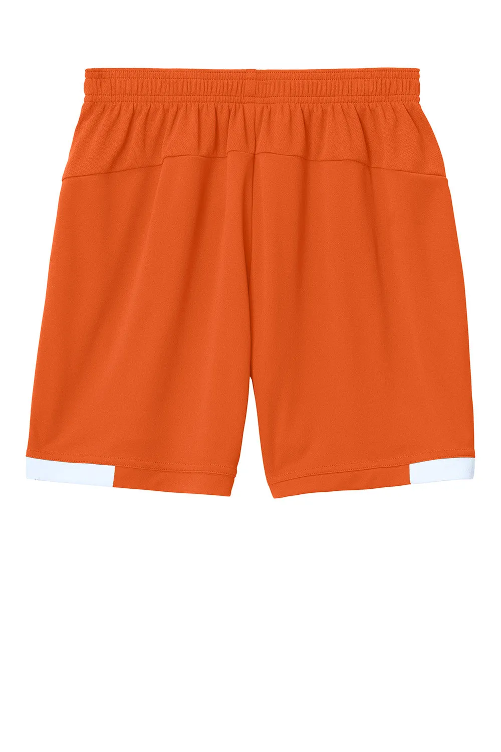 Sport-Tek Youth Club Moisture Wicking Shorts - Deep Orange/White Clothing Sport-Tek