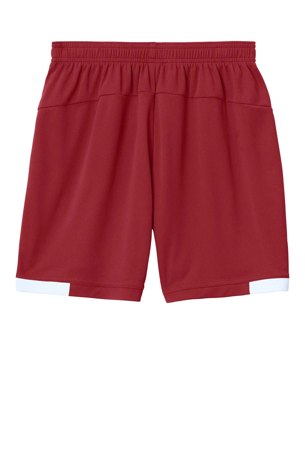 Sport-Tek Youth Club Moisture Wicking Shorts - Deep Red/White Clothing Sport-Tek