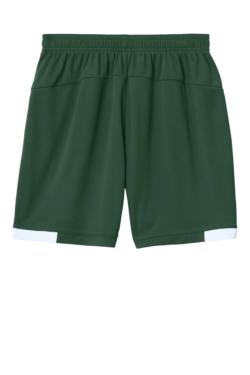 Sport-Tek Youth Club Moisture Wicking Shorts - Forest Green/White Clothing Sport-Tek
