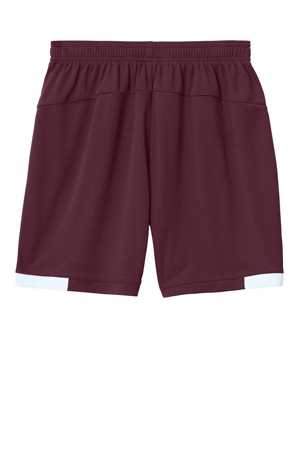 Sport-Tek Youth Club Moisture Wicking Shorts - Maroon/White Clothing Sport-Tek