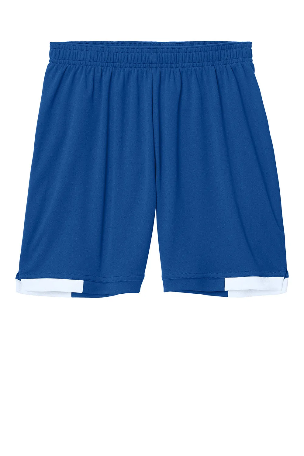 Sport-Tek Youth Club Moisture Wicking Shorts - True Royal Blue/White Clothing Sport-Tek
