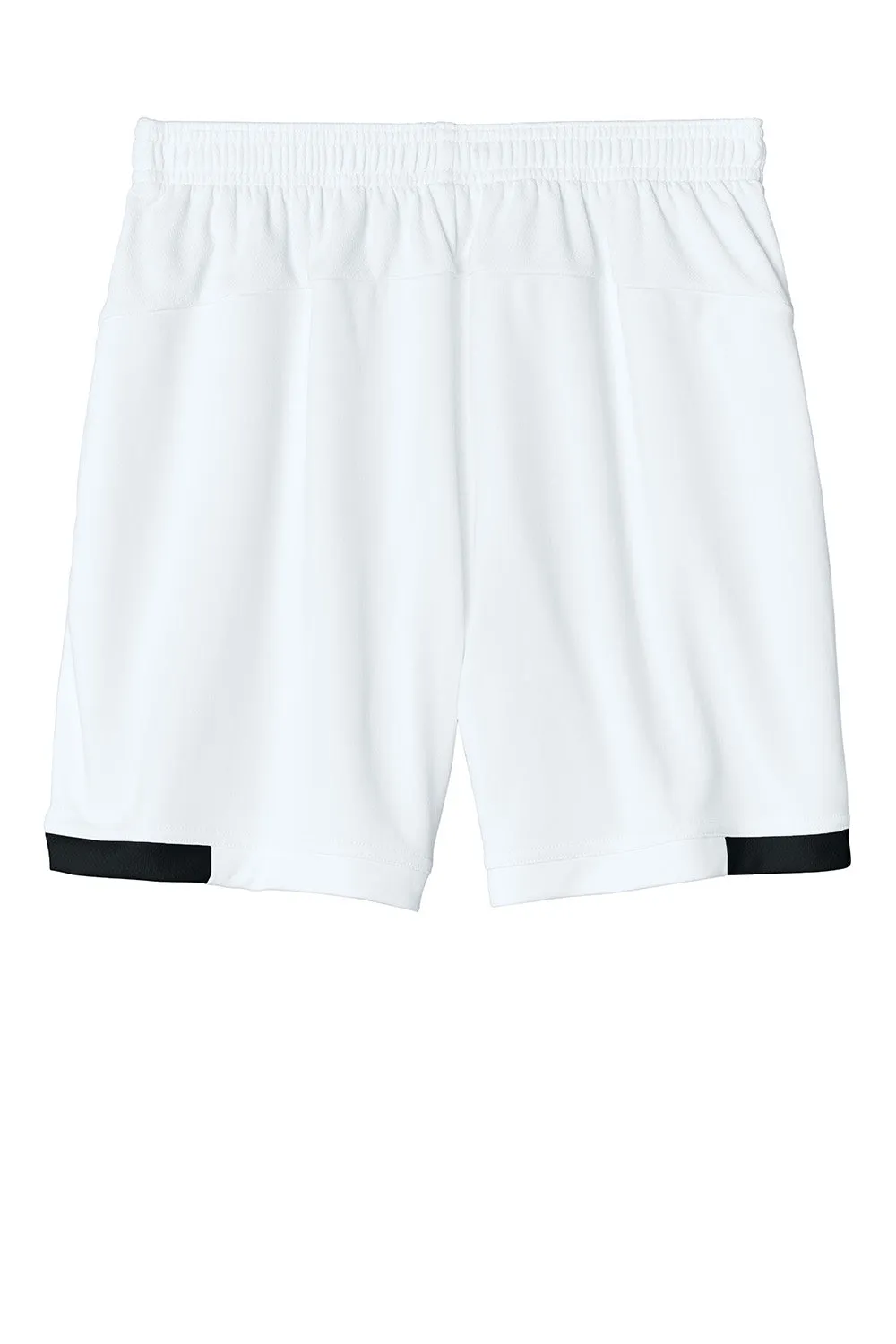 Sport-Tek Youth Club Moisture Wicking Shorts - White/Black Clothing Sport-Tek