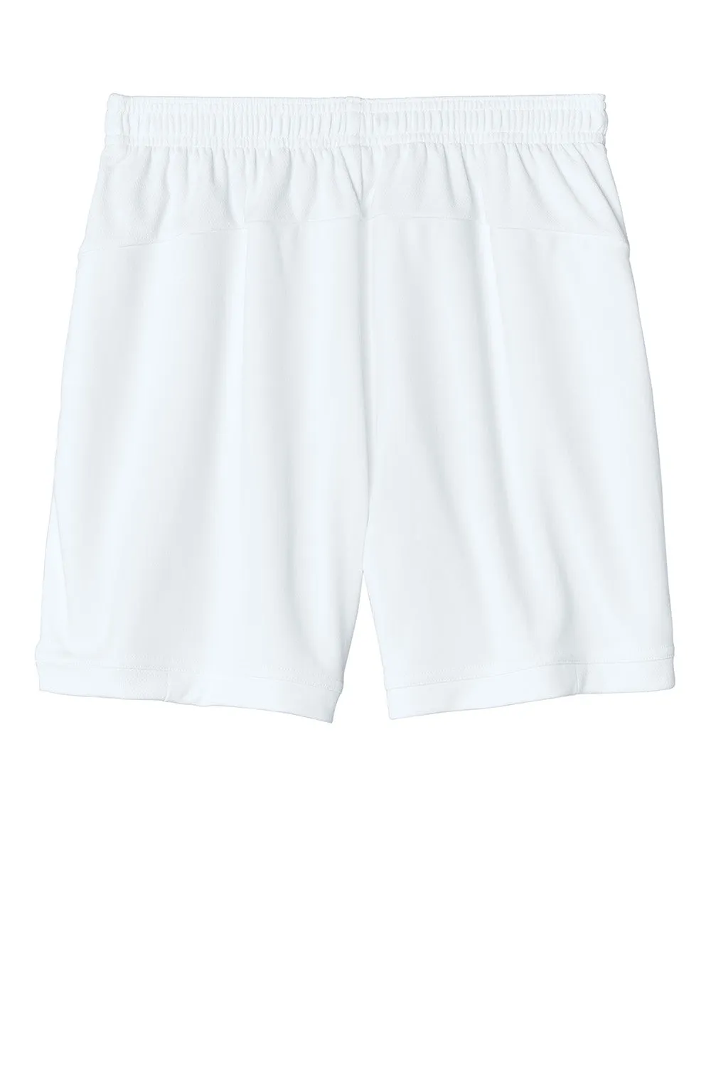 Sport-Tek Youth Club Moisture Wicking Shorts - White/White Clothing Sport-Tek