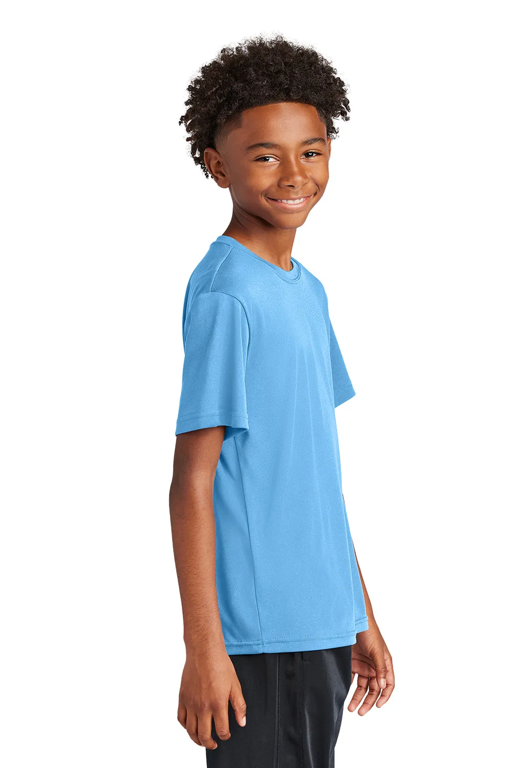 Sport-Tek Youth Competitor Moisture Wicking Short Sleeve Crewneck T-Shirt - Carolina Blue Clothing Sport-Tek