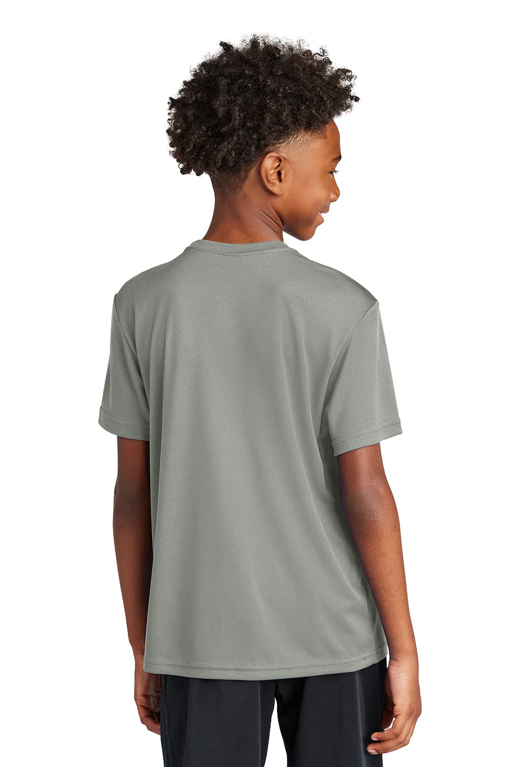 Sport-Tek Youth Competitor Moisture Wicking Short Sleeve Crewneck T-Shirt - Concrete Grey Clothing Sport-Tek