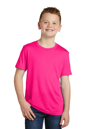 Sport-Tek Youth Competitor Moisture Wicking Short Sleeve Crewneck T-Shirt - Neon Pink - Closeout Clothing Sport-Tek