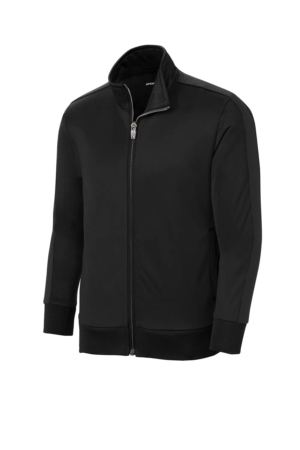 Sport-Tek Youth Full Zip Track Jacket - Black Clothing Sport-Tek