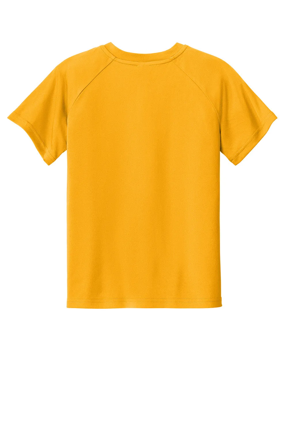 Sport-Tek Youth Moisture Wicking Competitor 2-Button Short Sleeve Henley - Gold Clothing Sport-Tek