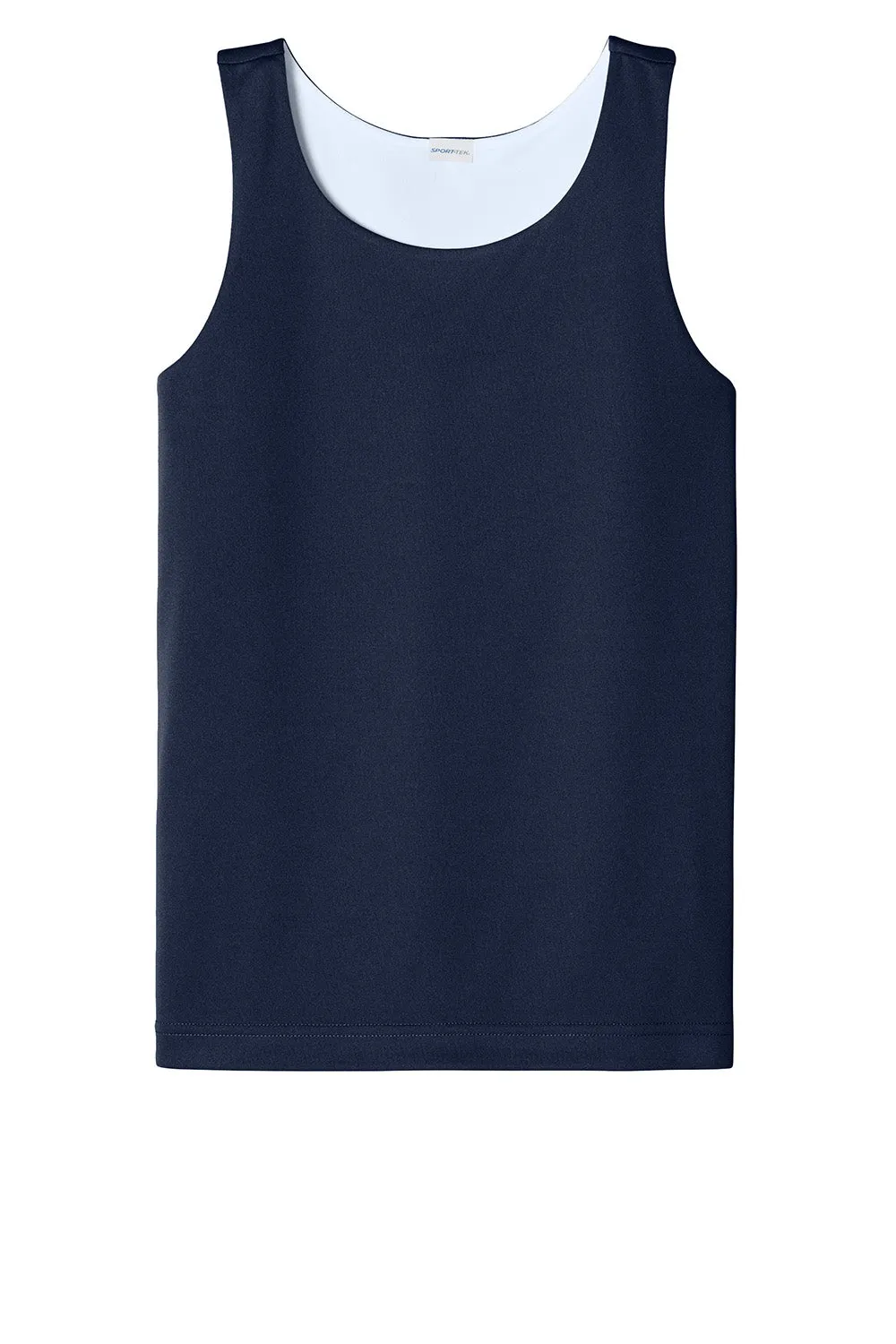 Sport-Tek Youth Moisture Wicking Competitor Rev Tank Top - True Navy Blue/White Clothing Sport-Tek
