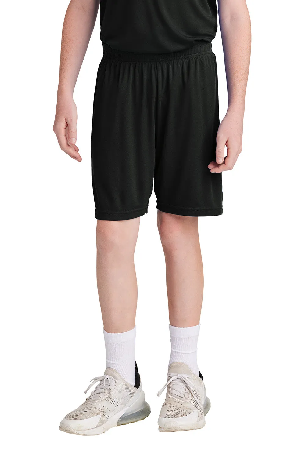 Sport-Tek Youth Moisture Wicking Competitor United Athletic Shorts - Black/White Clothing Sport-Tek