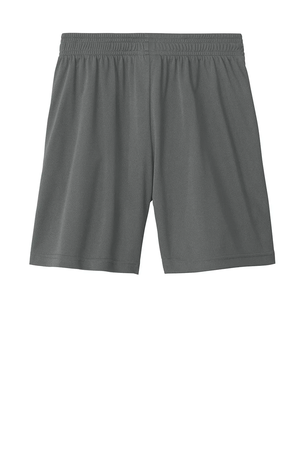 Sport-Tek Youth Moisture Wicking Competitor United Athletic Shorts - Iron Grey/White Clothing Sport-Tek