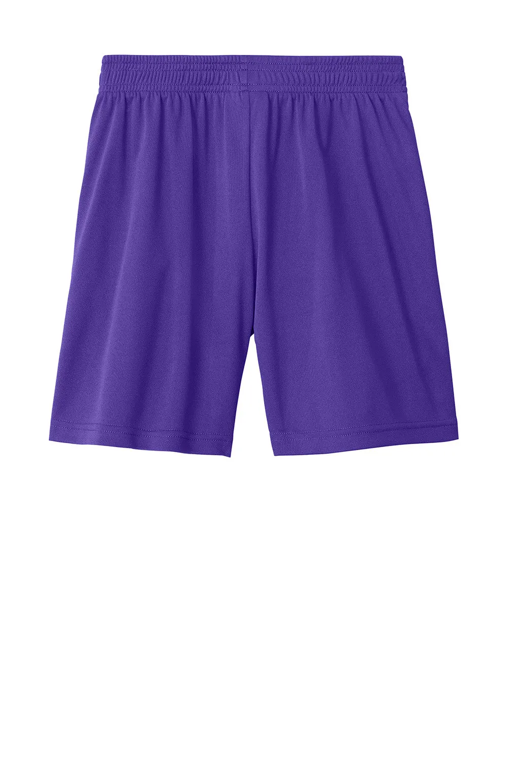 Sport-Tek Youth Moisture Wicking Competitor United Athletic Shorts - Purple/White Clothing Sport-Tek