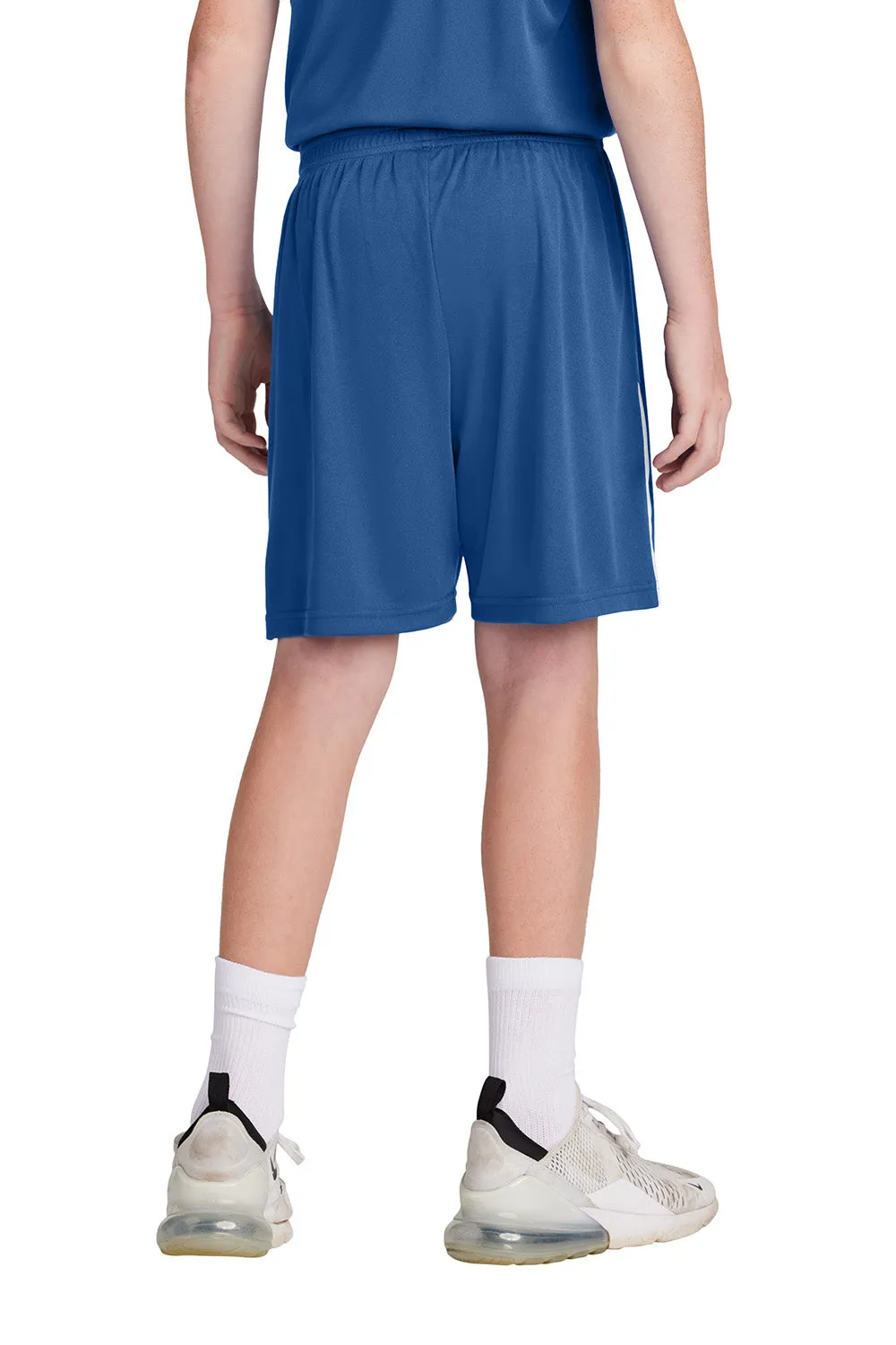 Sport-Tek Youth Moisture Wicking Competitor United Athletic Shorts - Royal Blue/White Clothing Sport-Tek