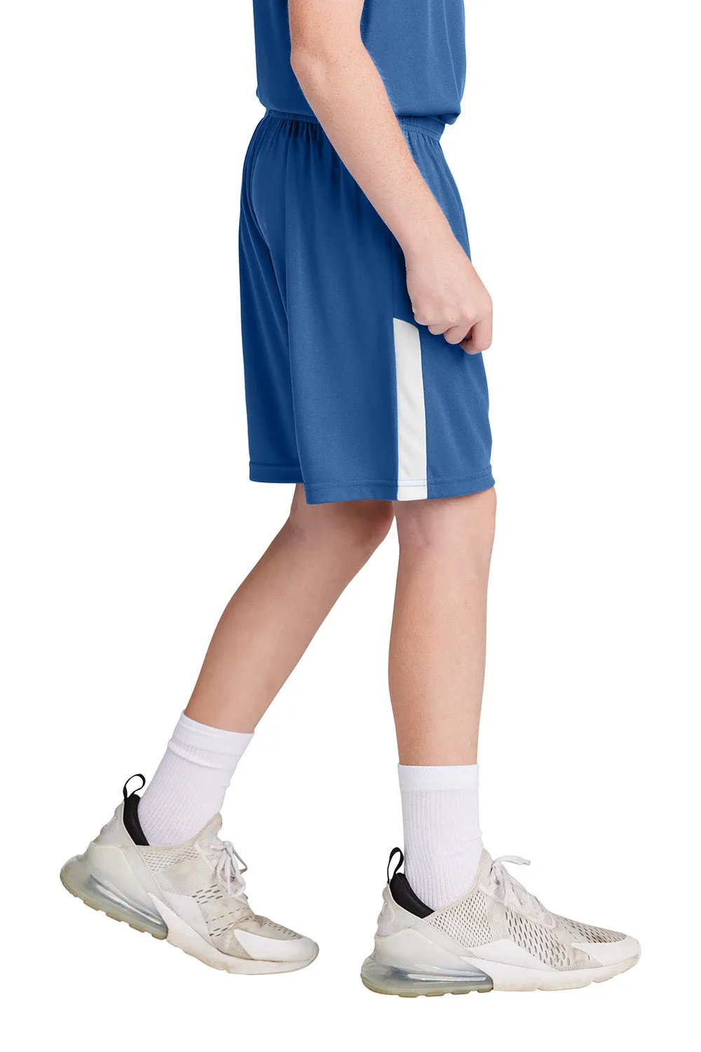 Sport-Tek Youth Moisture Wicking Competitor United Athletic Shorts - Royal Blue/White Clothing Sport-Tek