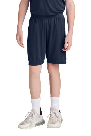 Sport-Tek Youth Moisture Wicking Competitor United Athletic Shorts - True Navy Blue/White Clothing Sport-Tek