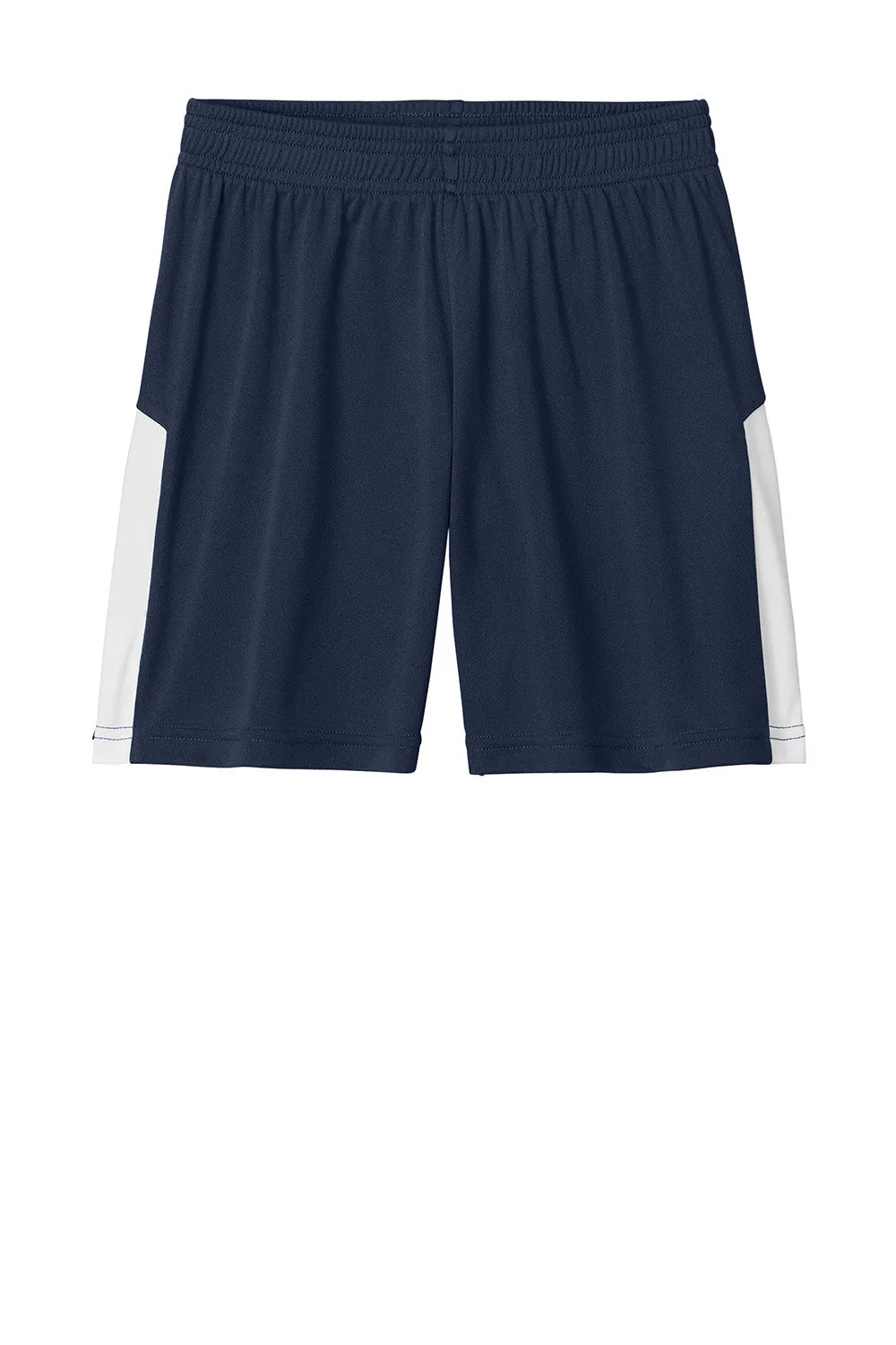 Sport-Tek Youth Moisture Wicking Competitor United Athletic Shorts - True Navy Blue/White Clothing Sport-Tek