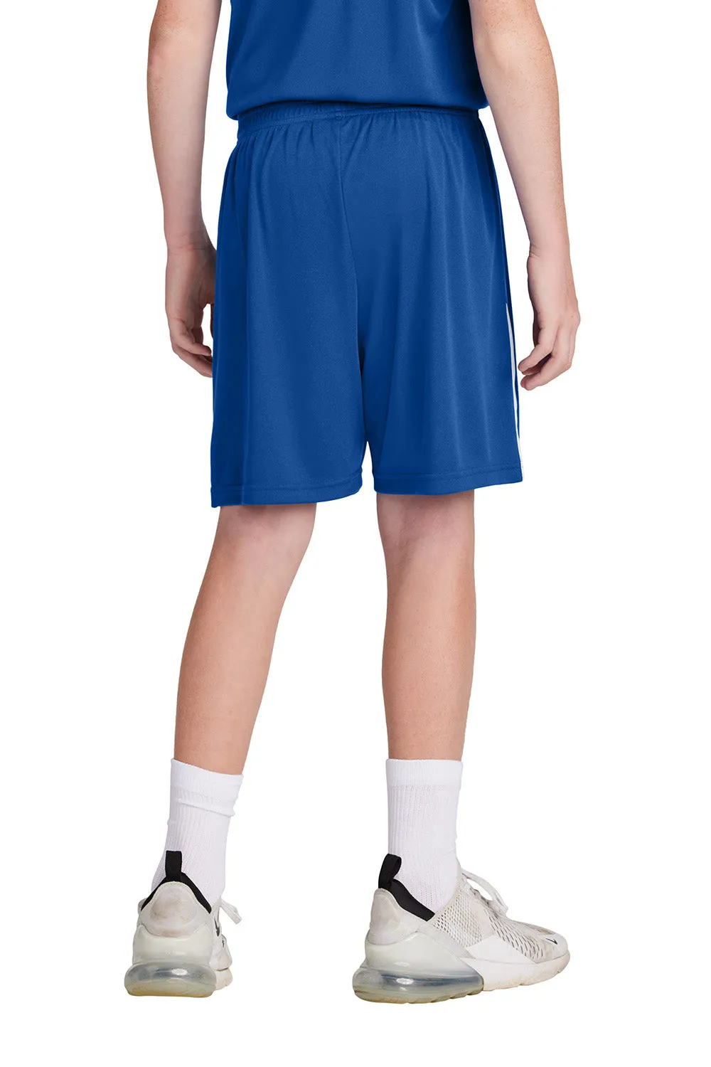 Sport-Tek Youth Moisture Wicking Competitor United Athletic Shorts - True Royal Blue/White Clothing Sport-Tek