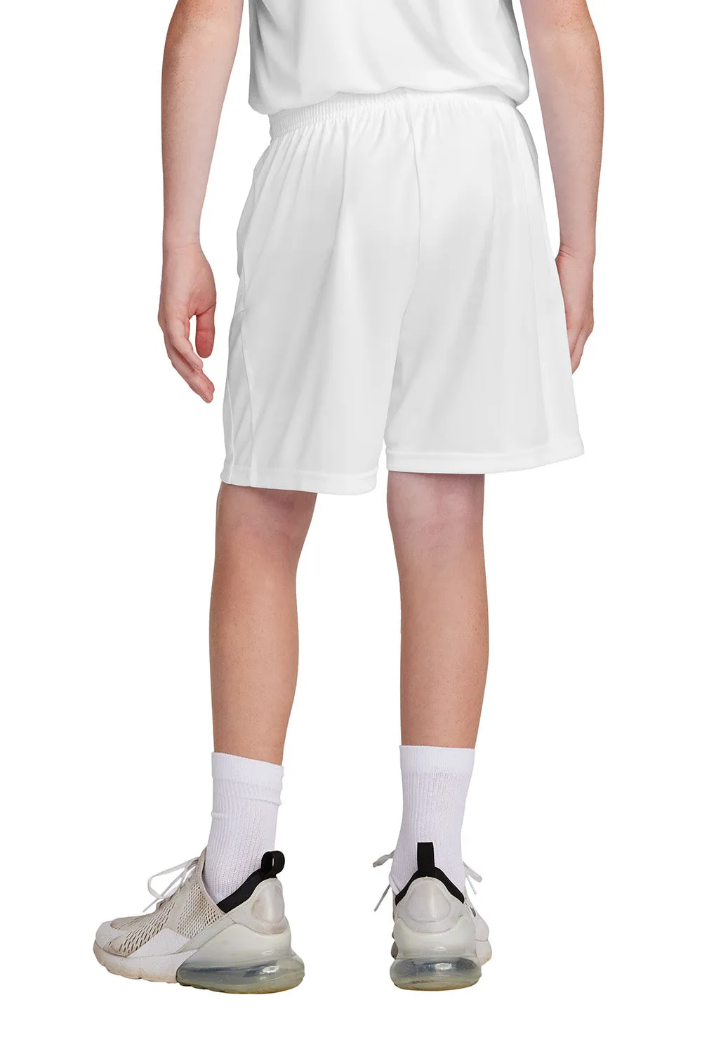 Sport-Tek Youth Moisture Wicking Competitor United Athletic Shorts - White Clothing Sport-Tek