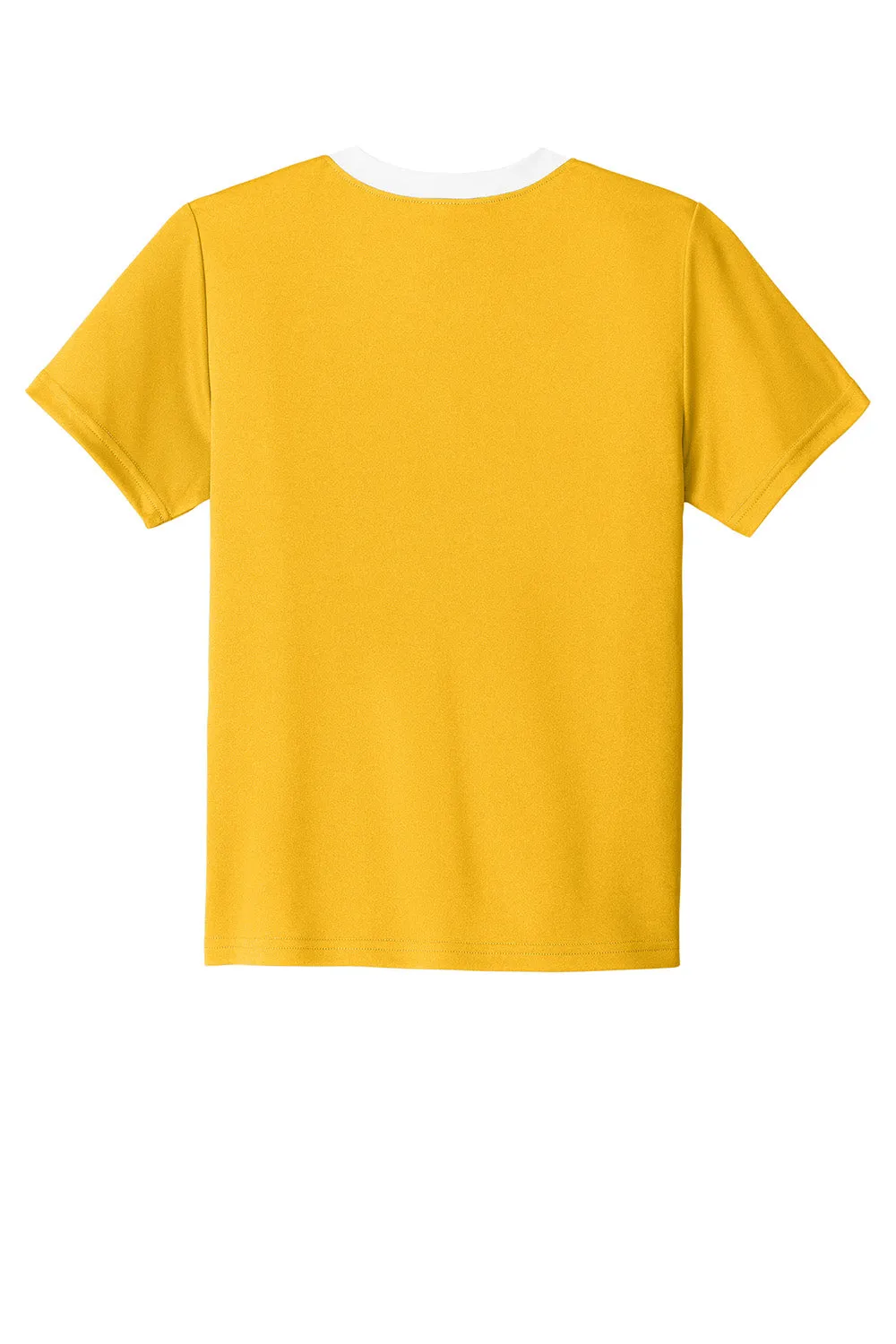 Sport-Tek Youth Moisture Wicking Competitor United Short Sleeve Crewneck T-Shirt - Gold/White Clothing Sport-Tek