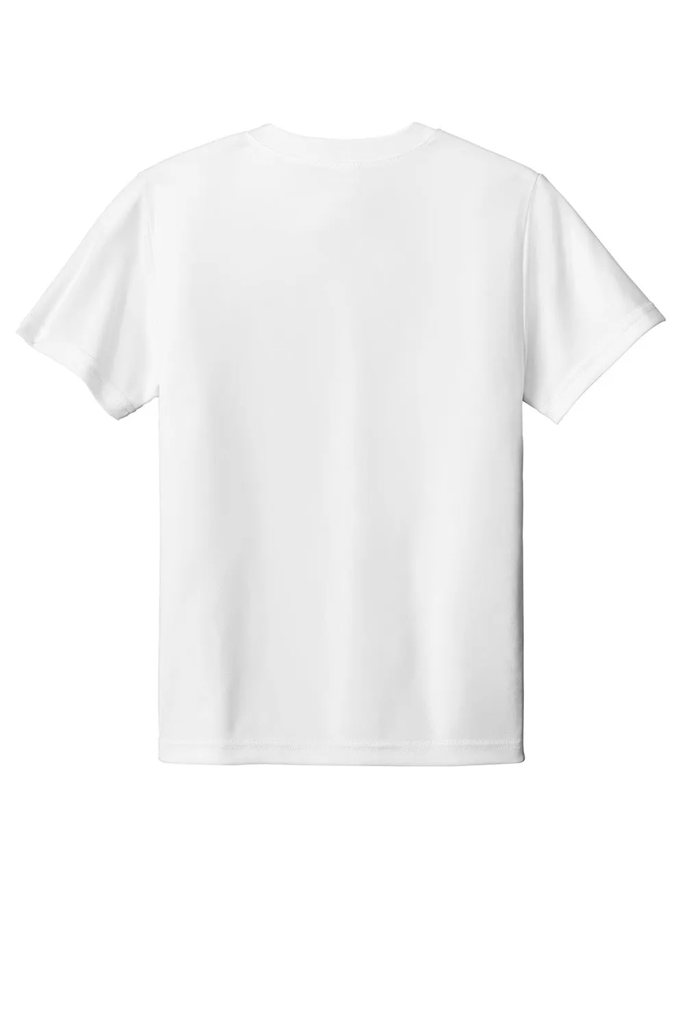 Sport-Tek Youth Moisture Wicking Competitor United Short Sleeve V-Neck T-Shirt - White Clothing Sport-Tek