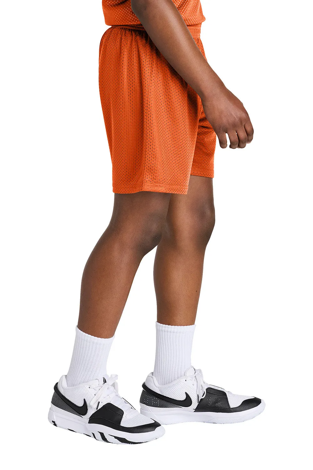 Sport-Tek Youth Moisture Wicking Mesh Athletic Shorts - Deep Orange Clothing Sport-Tek