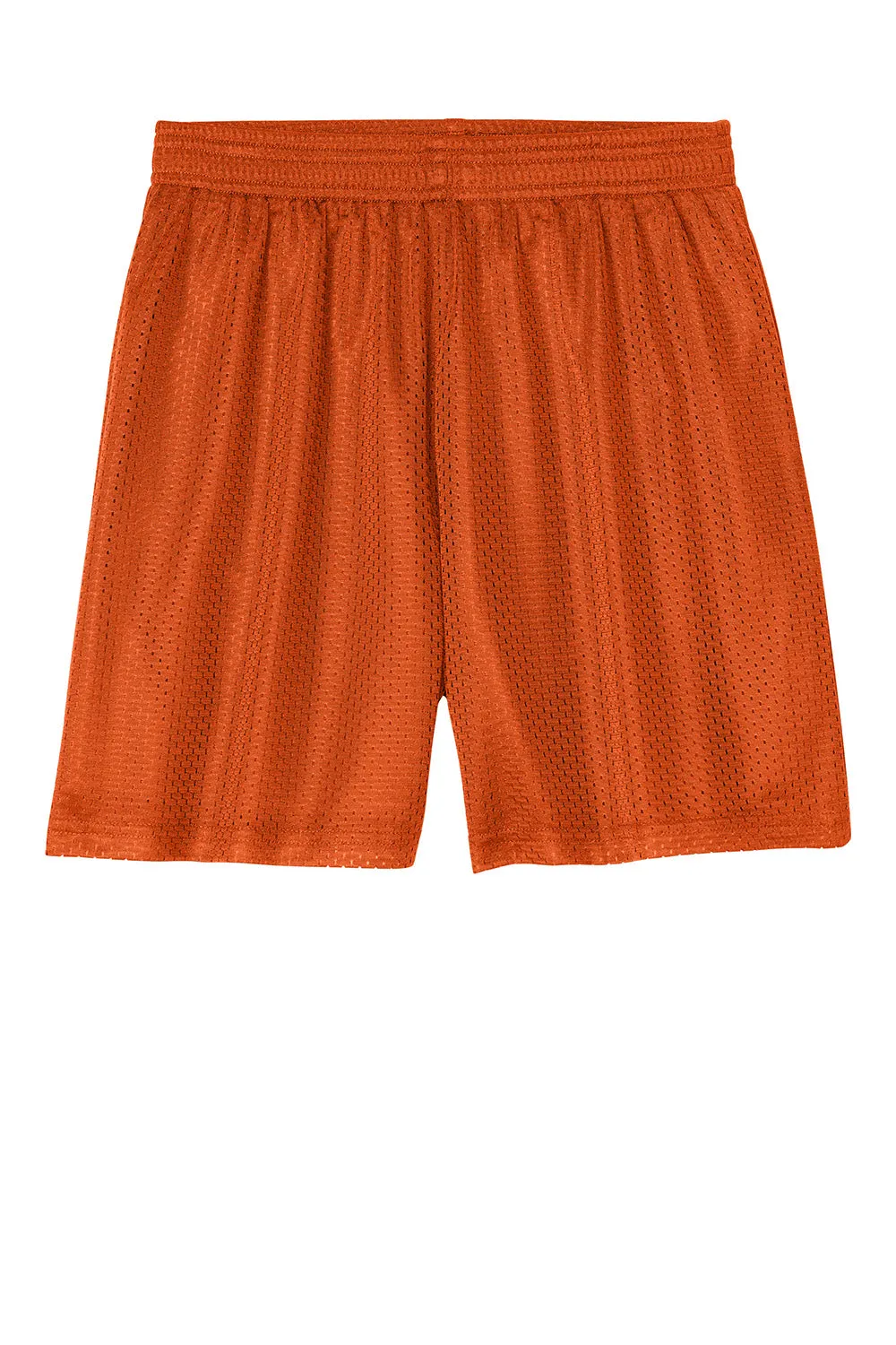 Sport-Tek Youth Moisture Wicking Mesh Athletic Shorts - Deep Orange Clothing Sport-Tek