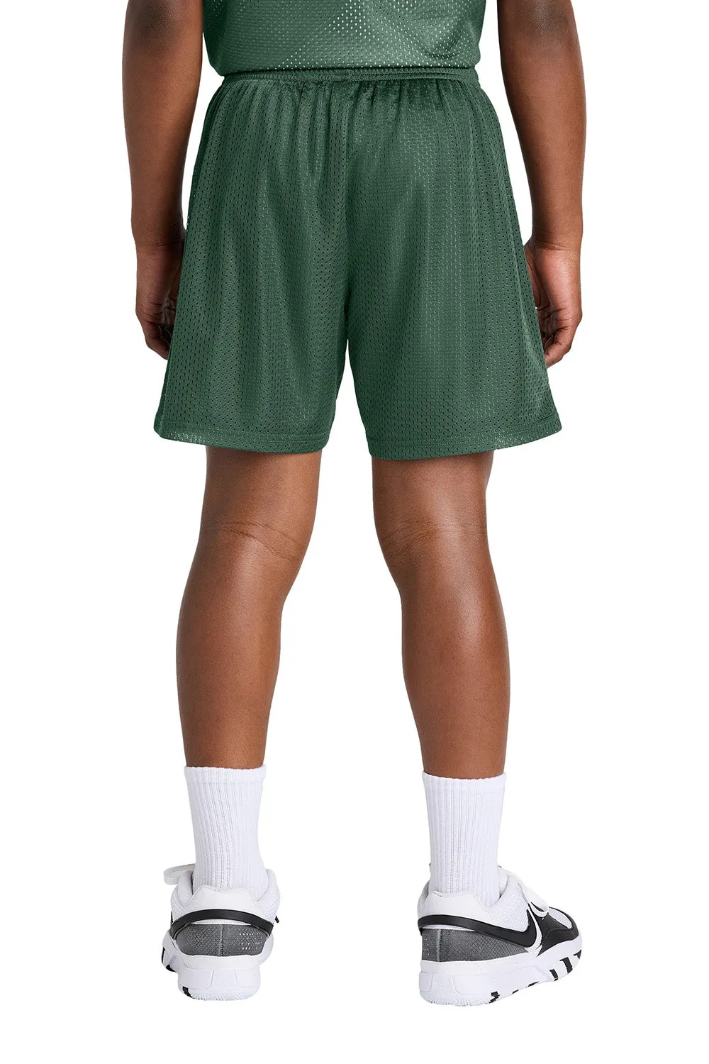 Sport-Tek Youth Moisture Wicking Mesh Athletic Shorts - Forest Green Clothing Sport-Tek