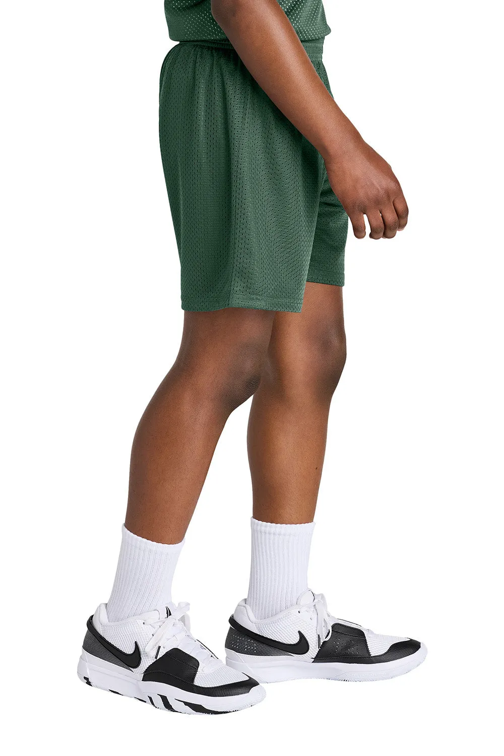 Sport-Tek Youth Moisture Wicking Mesh Athletic Shorts - Forest Green Clothing Sport-Tek