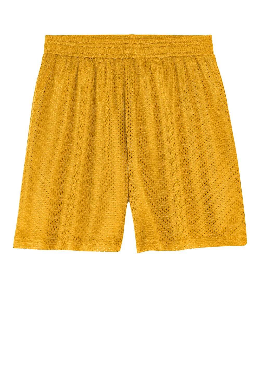 Sport-Tek Youth Moisture Wicking Mesh Athletic Shorts - Gold Clothing Sport-Tek