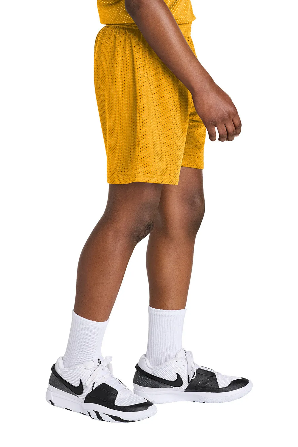Sport-Tek Youth Moisture Wicking Mesh Athletic Shorts - Gold Clothing Sport-Tek
