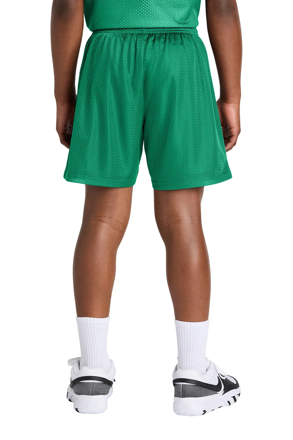 Sport-Tek Youth Moisture Wicking Mesh Athletic Shorts - Kelly Green Clothing Sport-Tek