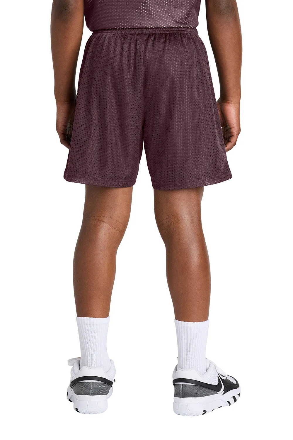 Sport-Tek Youth Moisture Wicking Mesh Athletic Shorts - Maroon Clothing Sport-Tek