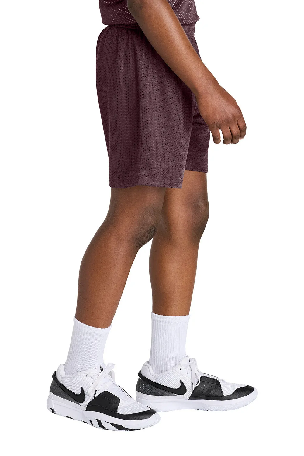 Sport-Tek Youth Moisture Wicking Mesh Athletic Shorts - Maroon Clothing Sport-Tek