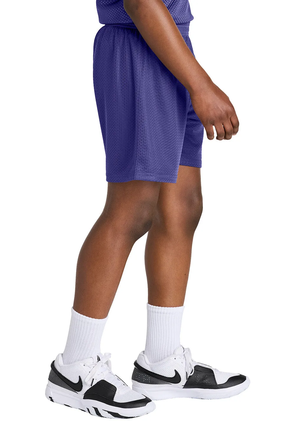 Sport-Tek Youth Moisture Wicking Mesh Athletic Shorts - Purple Clothing Sport-Tek