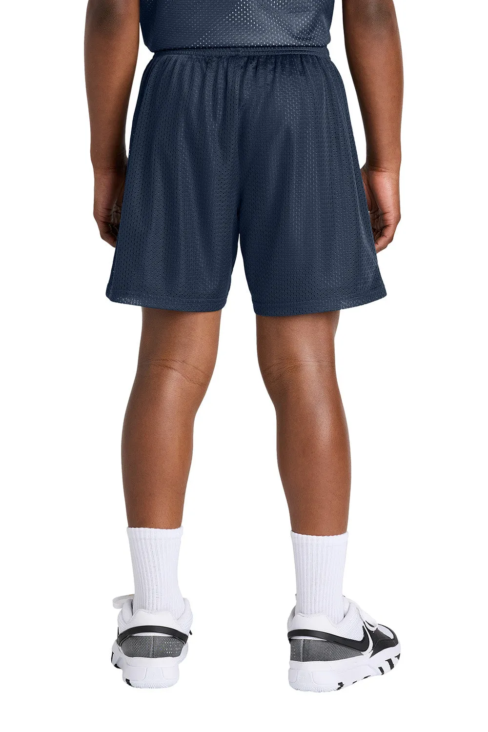 Sport-Tek Youth Moisture Wicking Mesh Athletic Shorts - True Navy Blue Clothing Sport-Tek
