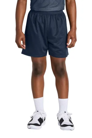 Sport-Tek Youth Moisture Wicking Mesh Athletic Shorts - True Navy Blue Clothing Sport-Tek