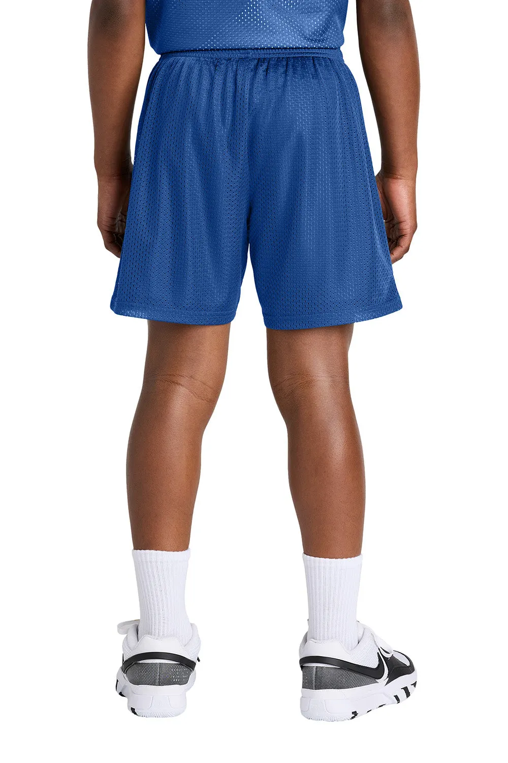 Sport-Tek Youth Moisture Wicking Mesh Athletic Shorts - True Royal Blue Clothing Sport-Tek